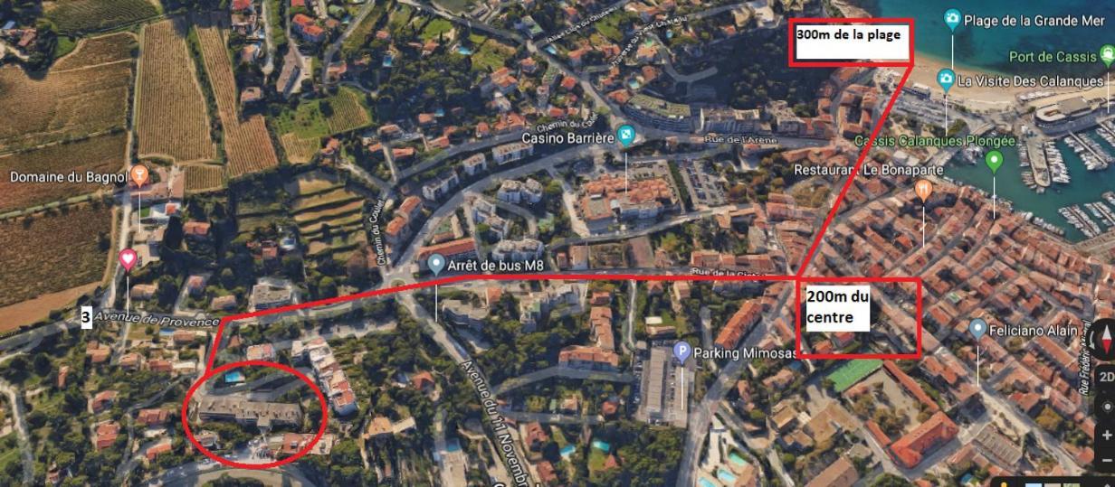 Au Calme, 200M Du Centre T2 Avec Balcon Et Parking Lägenhet Cassis Exteriör bild